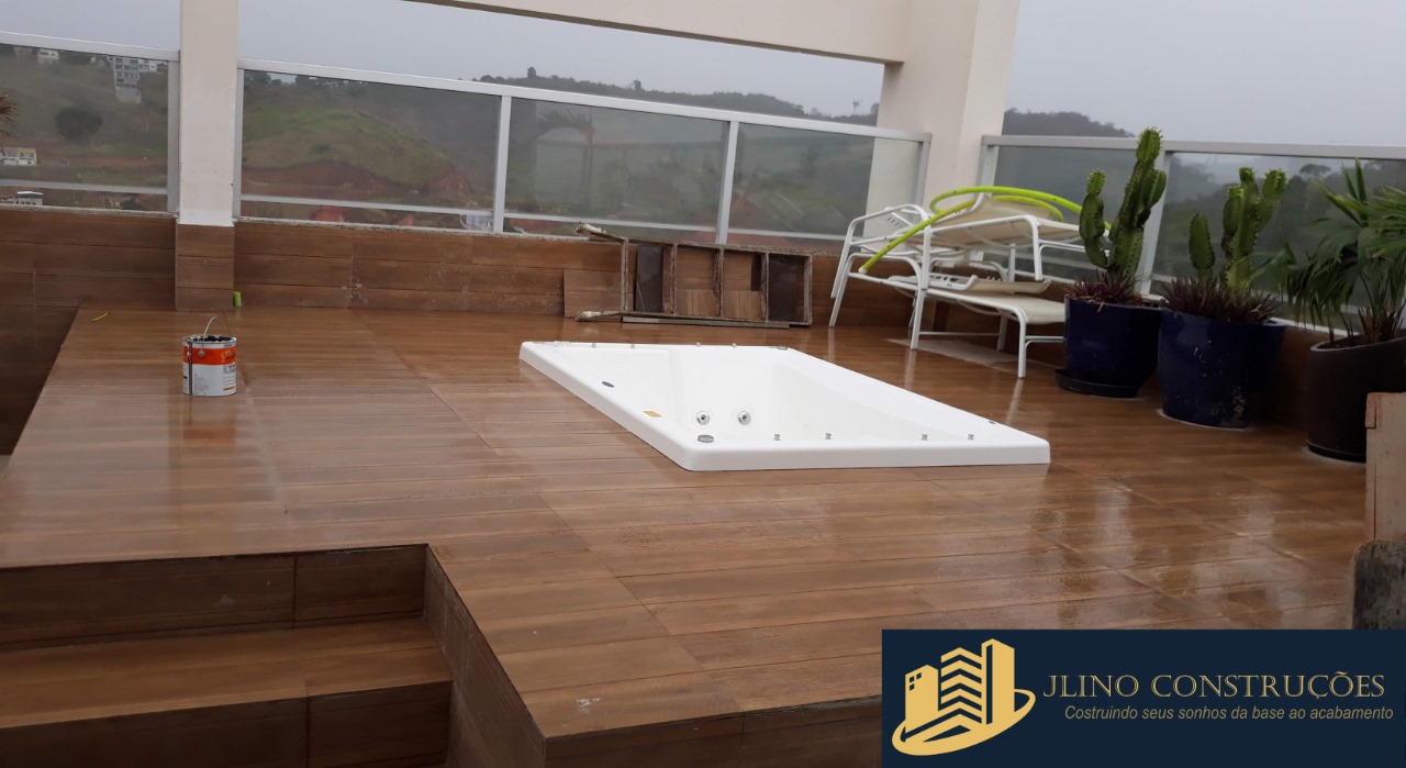 Construção da piscina